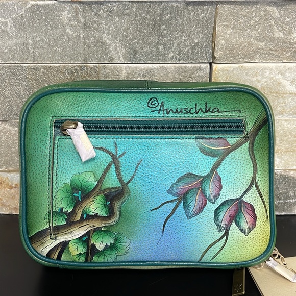 Anuschka Hand-Painted Leather Zippered Jewelry Case - Picture 8 of 11